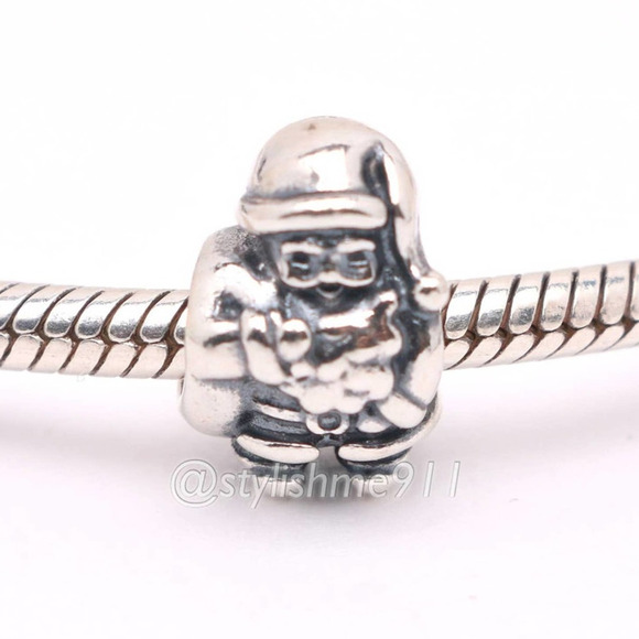 Authentic PANDORA Santa Claus Christmas Charm - 790852 - Picture 1 of 10